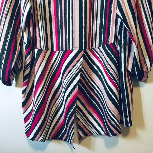 NWT Jones New York Pink Striped Tunic Dress Shirt - Picture 6 of 16